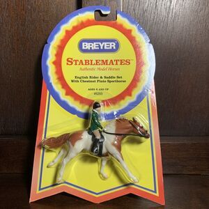 Vintage Rare Breyer Stablemate Nib English Horse And Rider Pinto Sport horse